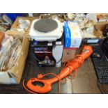 An electrical items, trimmer-flymo, Chocolate fountain, potato chipper,