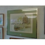 A framed limited edition print,