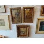 Three framed watercolours inc.