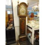 A Green lacquered Chinoserie long case clock, 1768, Joseph Rose and Son, Foster Lane,