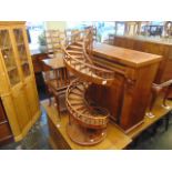 A Mahogany architectural spiral staircase model