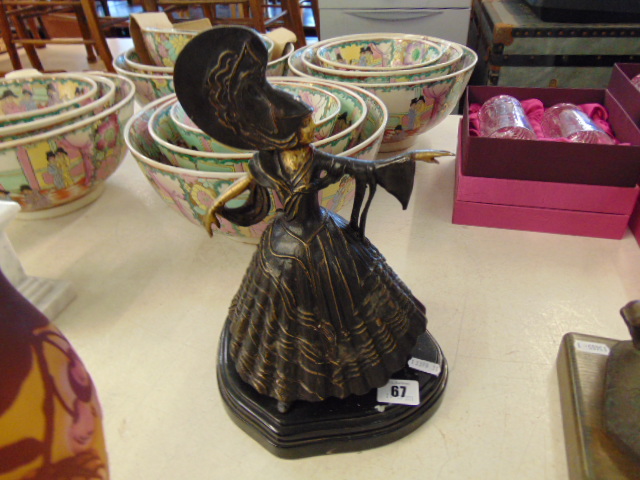 A bronze dancing lady