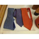 Three Hermes ties