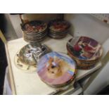 A qty of dog related plates