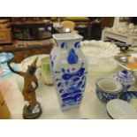 A blue and white Chinese vase