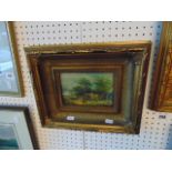 A gilt framed oil,