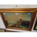 A gilt framed oil,