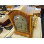 An inlaid Mahogany clock