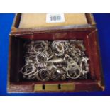A qty of assorted Silver charms, rings- some gem set, pendants etc.