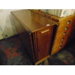 An Oak gate leg table with two drawers,