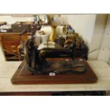 An old sewing machine