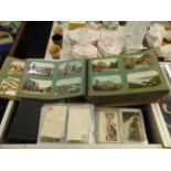 A large post card album containing 700 assorted Edwardian and later postcards,