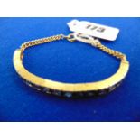A French Sapphire and Diamond bracelet,
