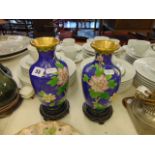 Two Cloisonne vases,