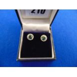 18ct White Gold Diamond earrings,