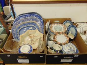 Two boxes of assorted china inc.