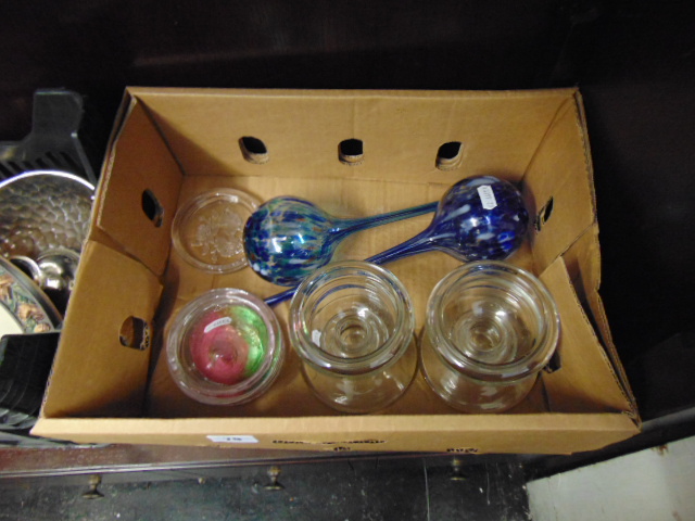 Qty of assorted glass
