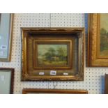 A gilt framed oil,