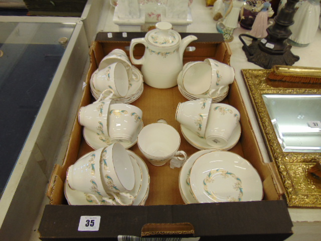 A decorative tea set