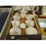 A decorative tea set