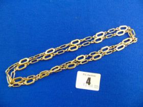 An 18ct Gold chain,