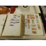 Two folders of fine cigarette cards, pre war, collections of assorted medical, aeroplanes,