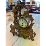 A French ormulu mantle clock,
