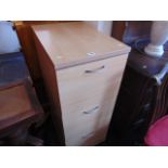 A contemporary three drawer filing cabinet