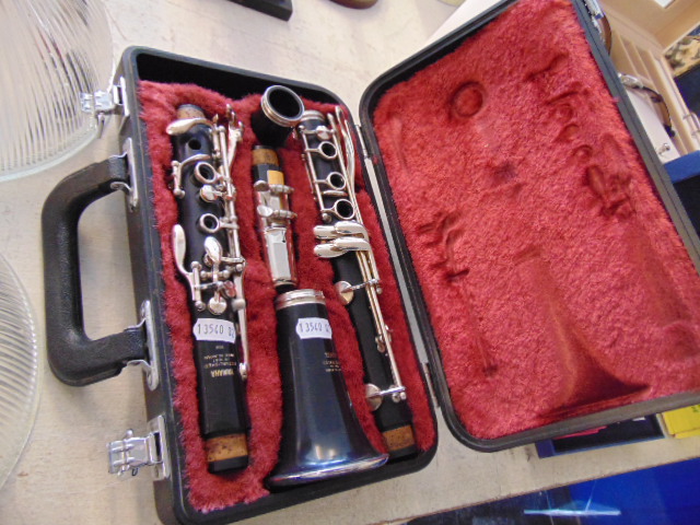 A cased Yamaha Clarinet