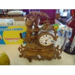 A French ormulu mantle clock,