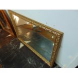 A gilt mirror