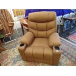 A practically brand new electric recliner,