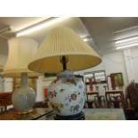 A decorative oriental lamp