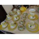 A Balmoral china, part tea set and some Royal Doulton,