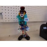 A Murano glass clown