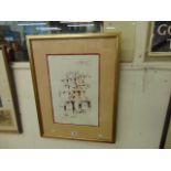 A gilt framed artist proof print,
