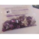 A large qty of Amethysts