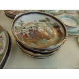 Four Porcelain flat dishes