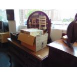 A mahogany dressing table