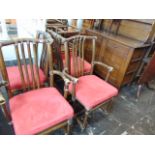 A set of eight Cane and Bamboo dining chairs,