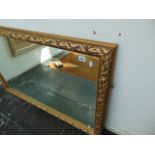 A gilt mirror