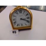 A Cartier bedside clock