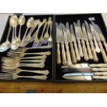 A qty of hallmarked Silver flatware approx.
