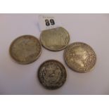 Four Chinese coins,