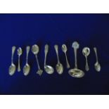 A qty of continental Silver spoons etc.