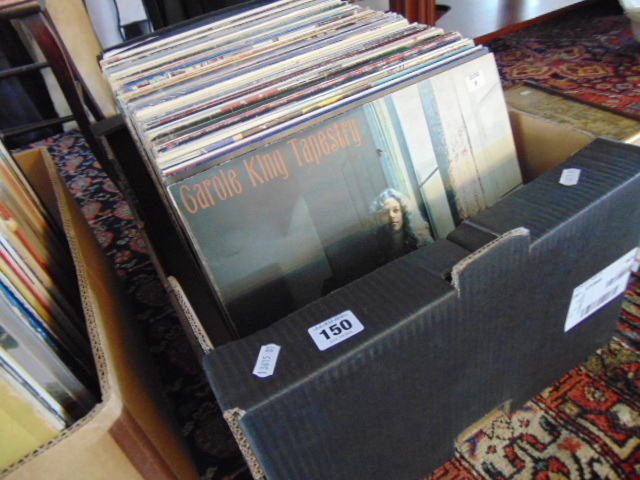 A large qty of rock, jazz and soul LP's