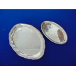 Two Silver oval trays (800-835),