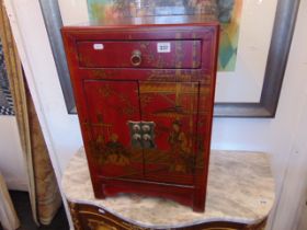 A Chinnoserie decorated cabinet,