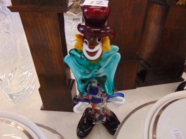 A Murano glass clown