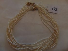 A ten strand fresh water Pearl necklace, approx.